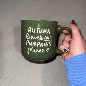 Green Fall Mug